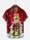 Men's Christmas Funny Graphic Short Sleeve Hawaiian Shirt